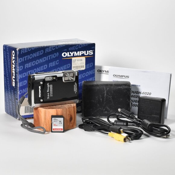 Olympus Other - Olympus Stylus Tough-6020 Digital Camera 14.0MP 5x Optical Zoom HD Video 16GB SD